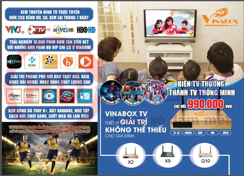 VinaBox X3 - Android Box tầm trung giá rẻ, chạy Android 6.0, chip lõi tứ - HDnew Hà Nội