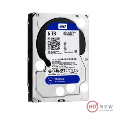 Ổ cứng HDD Western Digital Caviar Blue 3.5" WD50EZRZ 5TB - HDnew Hà Nội