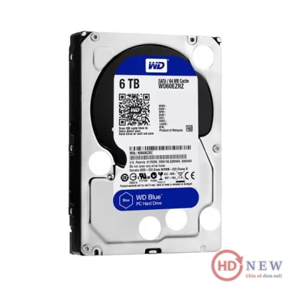 Ổ cứng HDD Western Digital Caviar Blue 3.5" WD60EZRZ 6TB - HDnew Hà Nội