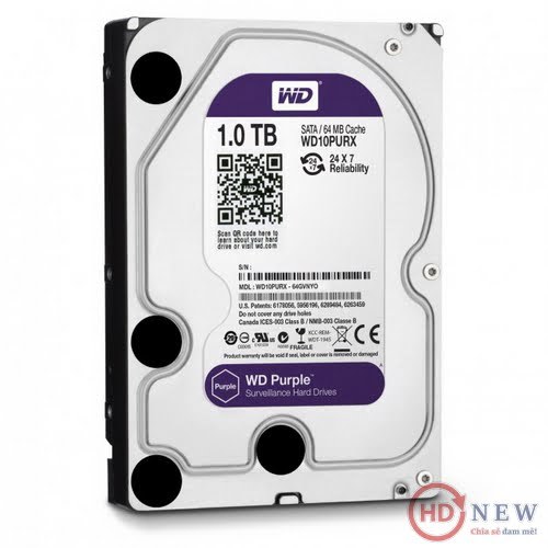 Ổ cứng Western Digital Purple 1TB (WD10PURX) | HDnew - Chia sẻ đam mê