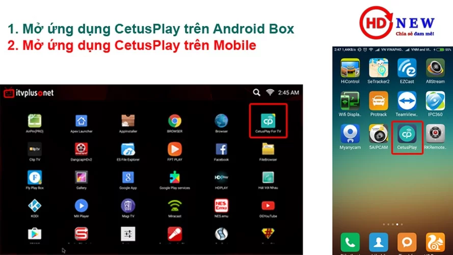 Cetus Play - Phần mềm điều khiển Android TV Box số một hiện nay - HDnew Hà Nội