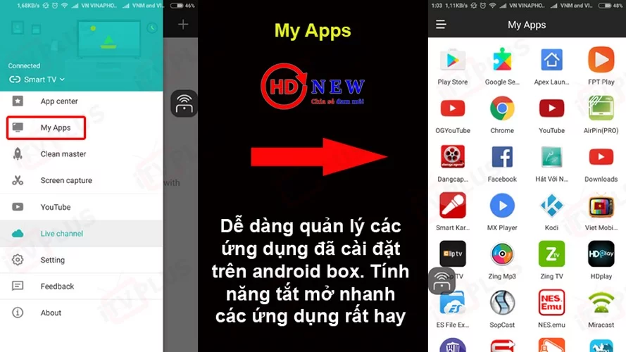 Cetus Play - Phần mềm điều khiển Android TV Box số một hiện nay - HDnew Hà Nội