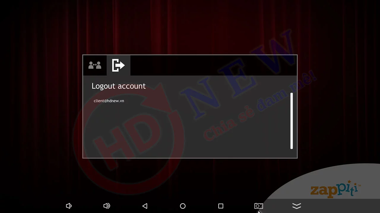 Hướng dẫn xóa token và đăng xuất tài khoản trên Zappiti Media Center - HDnew Hà Nội Hướng dẫn xóa token và đăng xuất tài khoản trên Zappiti Media Center - HDnew Hà Nội