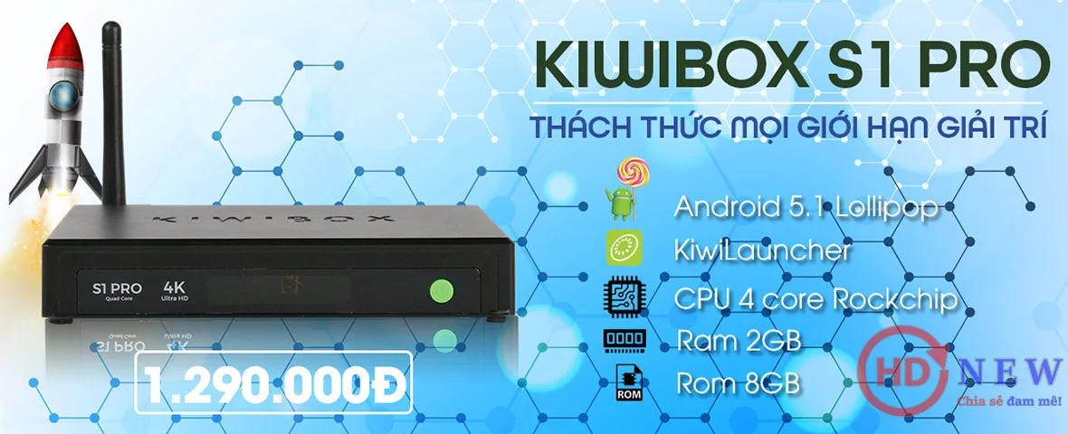 KiwiBox S1 Pro - Thách thức mọi giới hạn giải trí - HDnew Hà Nội KiwiBox S1 Pro - Thách thức mọi giới hạn giải trí - HDnew Hà Nội