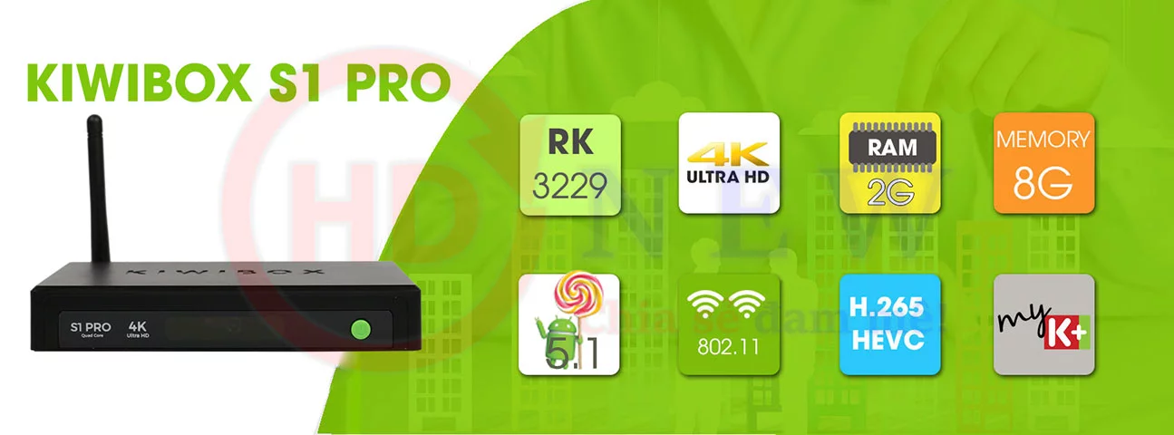 KiwiBox S1 Pro - Thách thức mọi giới hạn giải trí - HDnew Hà Nội