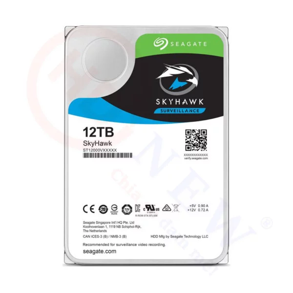 Ổ cứng Seagate SkyHawk 12TB (ST12000VX0008) | HDnew - Chia sẻ đam mê