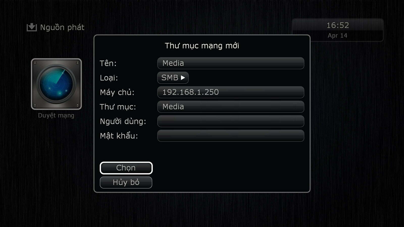 Hướng dẫn kết nối đầu Dune HD tới ổ đĩa mạng | HDnew - Chia sẻ đam mê