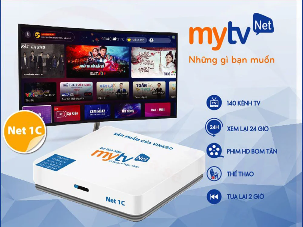 Android Box MyTV Net 1C (2021) - 2GB RAM, 16GB ROM, Android 9.0 | HDnew - Chia sẻ đam mê